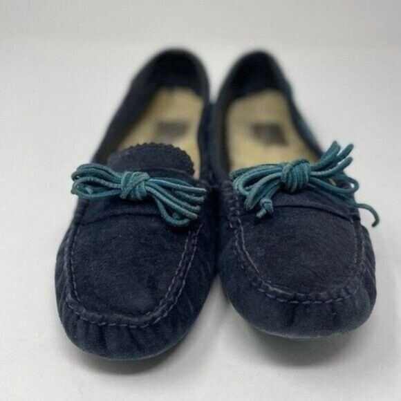UGG Meena womans moccasins blue BoxC Sherpa - Picture 2 of 9
